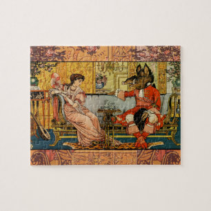 Schönheit Biest Klassische Märchenfiguren Puzzle