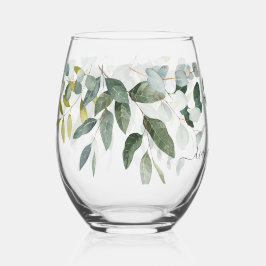 SCHÖNHEIT BOTANISCHE GREENERIE Hochzeit Weinglas Ohne Stiel