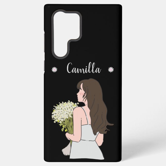 Schönheit & Bytes Blumenzauber Samsung Galaxy Hülle (Rückseite)
