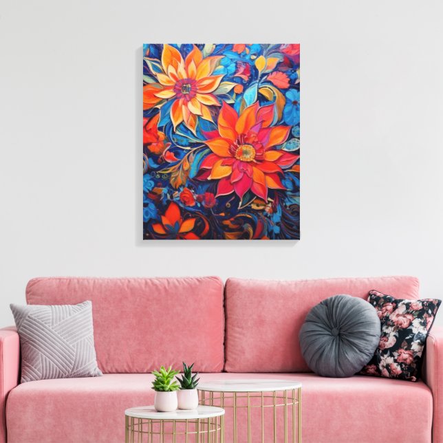 Schönheit der Blume Leinwanddruck (Insitu (Wohnzimmer))