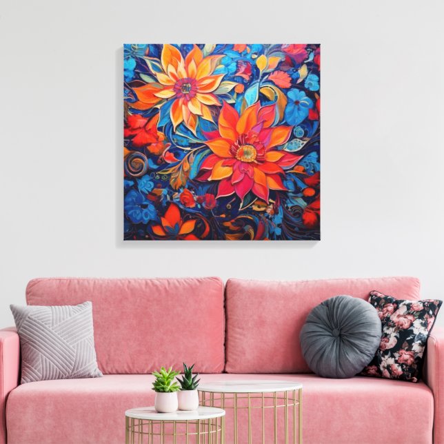 Schönheit der Blume Leinwanddruck (Insitu (Wohnzimmer))