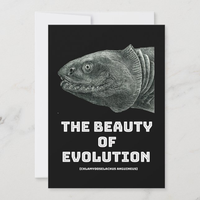 Schönheit der Evolution Einladung (Vorderseite)