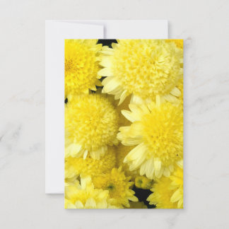Schönheit der gelben Dahlienblumen Dankeskarte