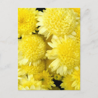 Schönheit der gelben Dahlienblumen Feiertagspostkarte