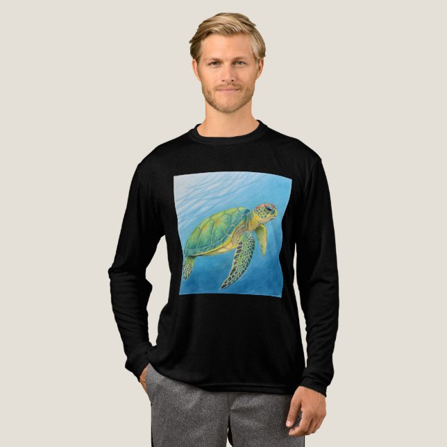 Schönheit der Schildkröte Tri-Blend Shirt (Volle Vorderseite)