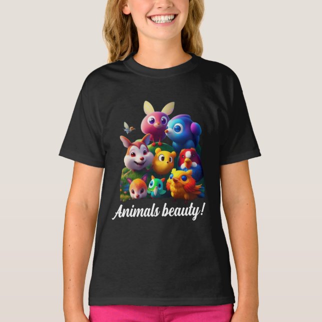 Schönheit der Tiere T-Shirt (Vorderseite)