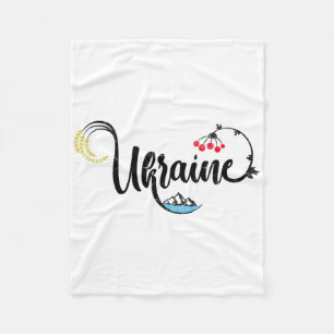 Schönheit der Ukraine Ukrainisches Land Symbol Fleecedecke