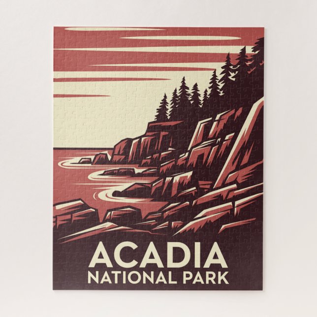 Schönheit des Acadia Nationalparks Puzzle (Vertikal)