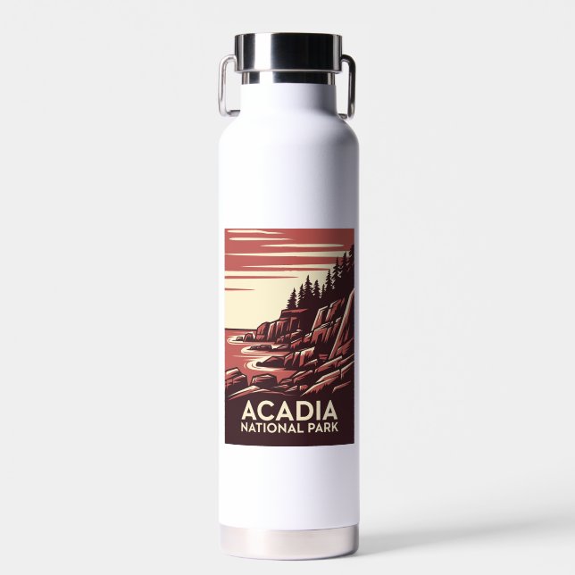 Schönheit des Acadia Nationalparks Trinkflasche (Vorne)