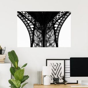 Schönheit des Eiffelturms in Paris Poster