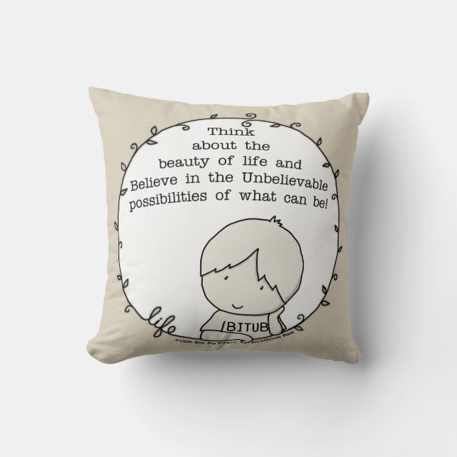 Schönheit des Lebens Kissen (Vorderseite)