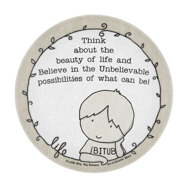 Schönheit des Lebens Schneidebrett (Vorderseite)