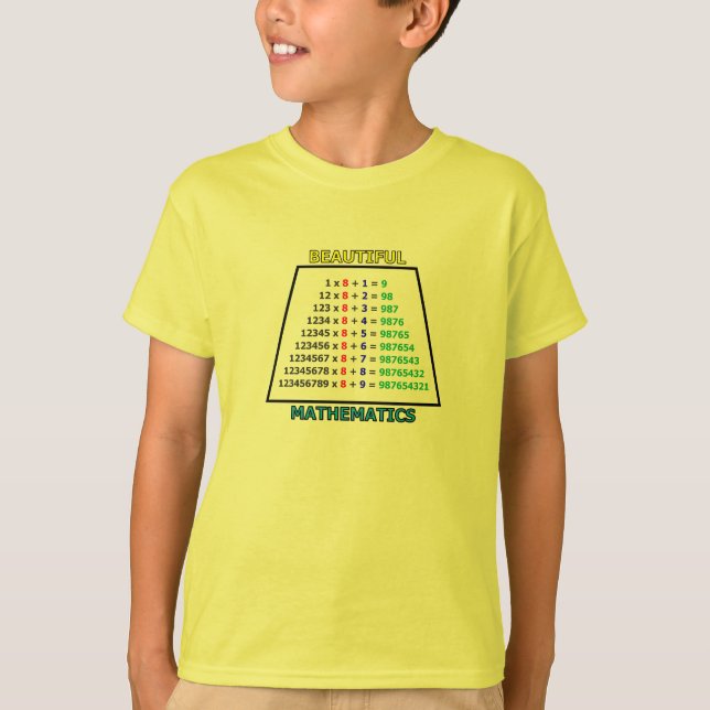 SCHÖNHEIT DES T - Shirt MATH (Vorderseite)