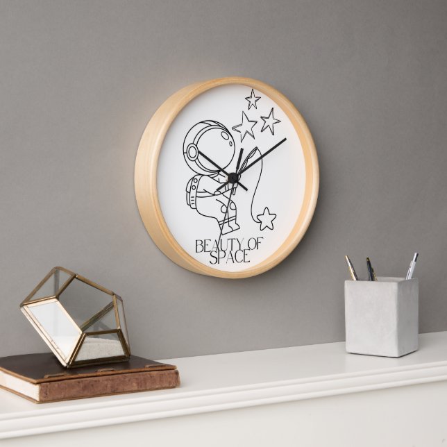 "Schönheit des Weltraums" Uhr (Büro)