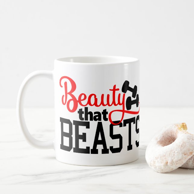 Schönheit die Tiere Tasse (Mit Donut)