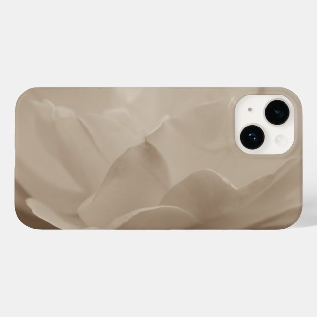 Schönheit einer Sepia-Rose Case-Mate iPhone Hülle (Rückseite (Horizontal))