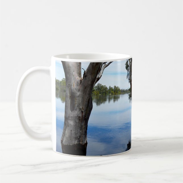 Schönheit eines Gum Tree River Murray Australia Kaffeetasse (Links)