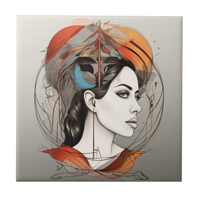 Schönheit Fliese (Vorderseite)