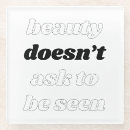 Schönheit Frage keinen Untersetzer