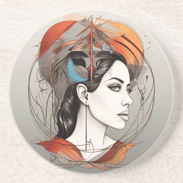 Schönheit Getränkeuntersetzer (Vorne)