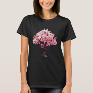 Schönheit im Blütenbaum des Lebens geometrisch ros T-Shirt