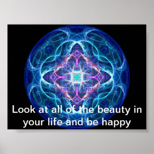 SCHÖNHEIT IM LEBEN-PSYCHEDELISCHEN PLAKAT