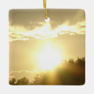 Schönheit im Sonnenaufgang Keramikornament