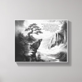 Schönheit in Beharrlichkeit finden Leinwanddruck