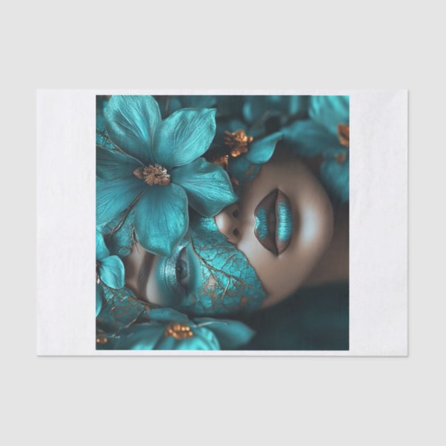 Schönheit in Blume3 Seidenpapier (Vorderseite)