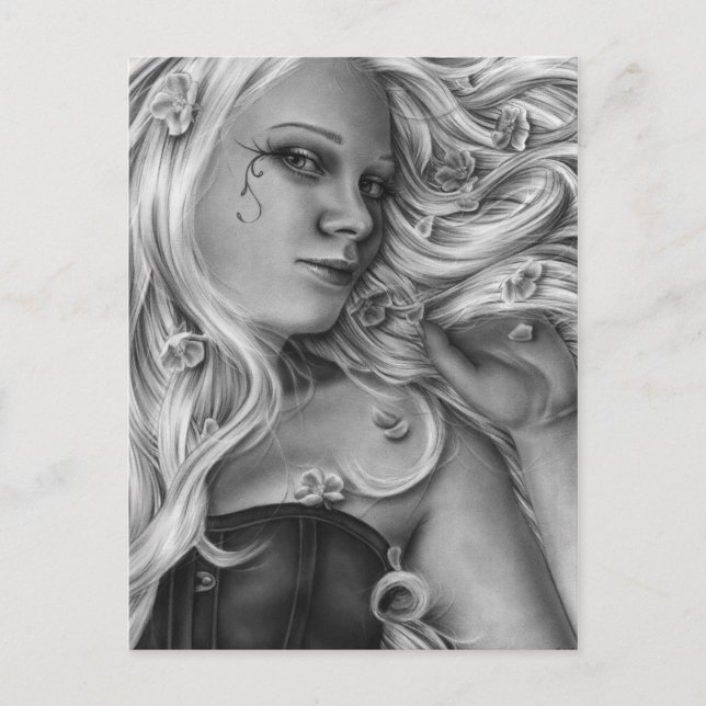 Schönheit in Blüte Postkarte (Vorderseite)