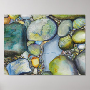 Schönheit in den River Rocks Poster