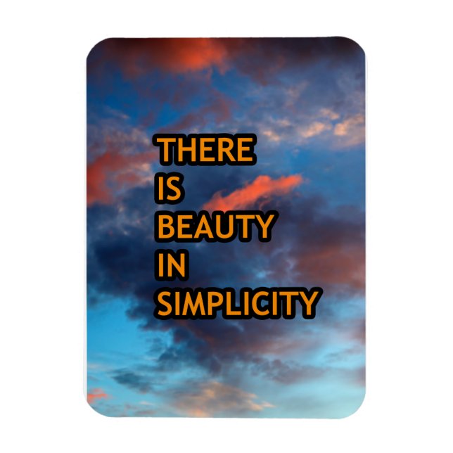 Schönheit in Einfachheit Magnet (Vertikal)