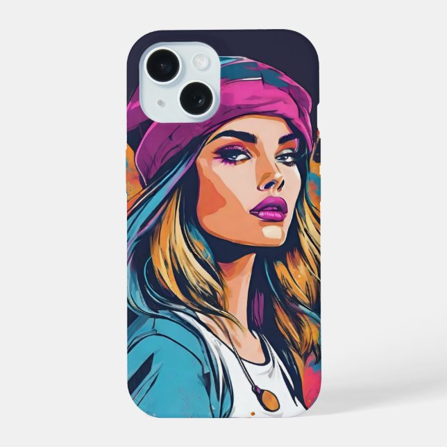 Schönheit in Farbe iPhone 15 Hülle (Rückseite)