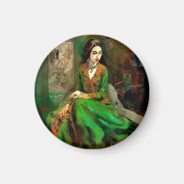 Schönheit in Grün Magnet