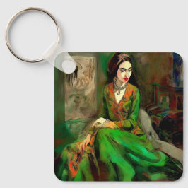 Schönheit in Grün Schlüsselanhänger