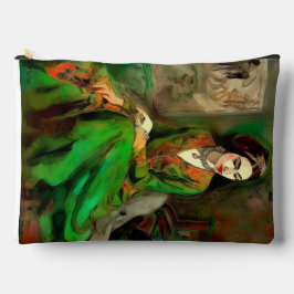 Schönheit in Grün Zubehörtasche