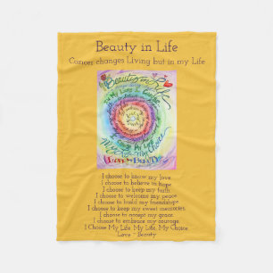 Schönheit in Life Cancer Gedicht Chemo Fleece Bla