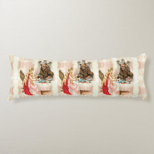 Schönheit in Rosa und Bestie Seitenschläferkissen