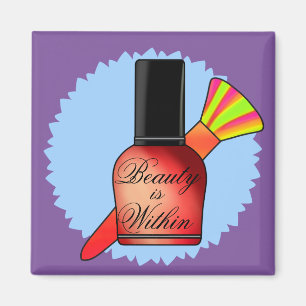 Schönheit innerhalb von Makeup Hübsch Brush Nail Magnet