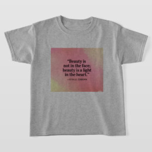 Schönheit Ist Ein Licht Im Herzen Zitat T-Shirt
