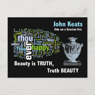Schönheit ist Wahrheit - John Keats - Grecian Urn Postkarte