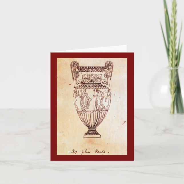 'Schönheit ist Wahrheit, Wahrheit ist Schönheit' K Dankeskarte (Vorderseite)