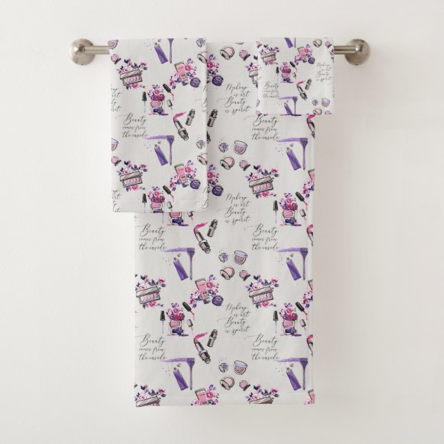 Schönheit kommt vom inneren Muster Badhandtuch Set (Insitu)