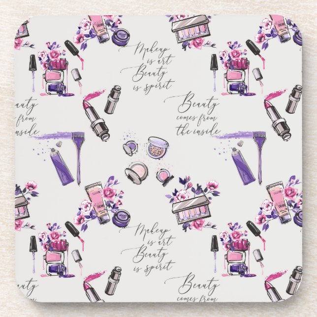 Schönheit kommt vom inneren Muster Getränkeuntersetzer (Vorderseite)
