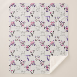 Schönheit kommt vom inneren Muster Sherpadecke