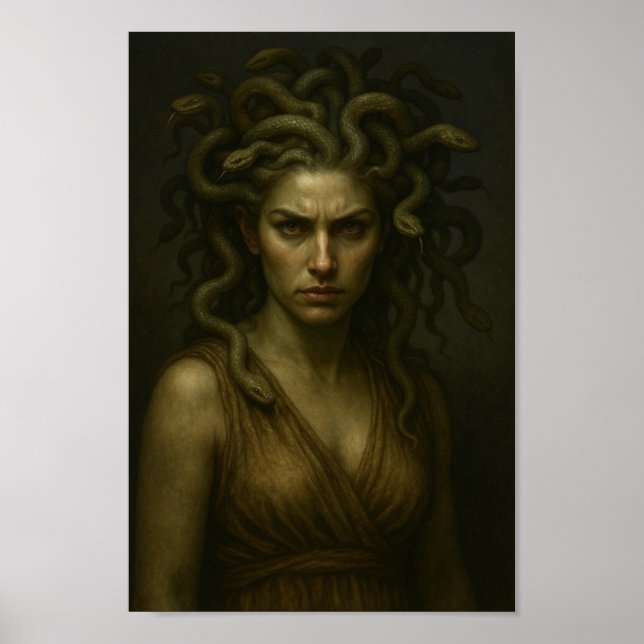 Schönheit, Power und Mythos - Medusa Poster (Vorne)