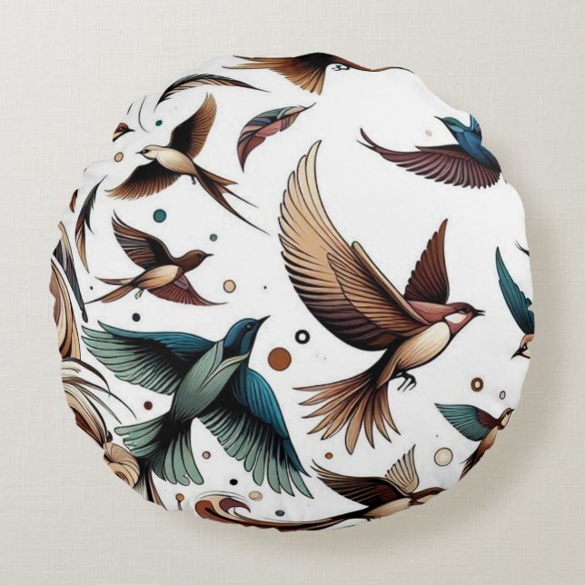 Schönheit Rundes Kissen (Vorderseite)