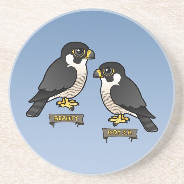 Schönheit u. Dot.Ca Sandstein Untersetzer (Vorne)