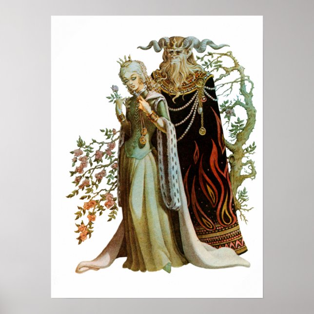 Schönheit und Bestie Print Poster (Vorne)