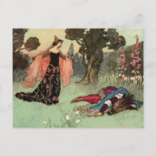 Schönheit und Bestie - Warwick Goble Postkarte